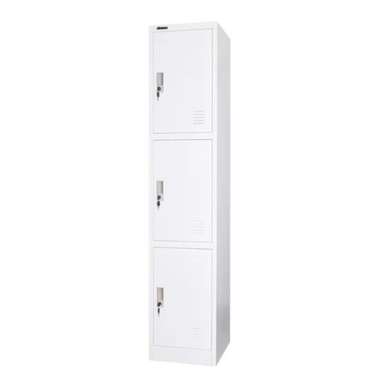 Дешевый металлический шкафчик для спортзала 3-дверный металлический шкафчик для хранения